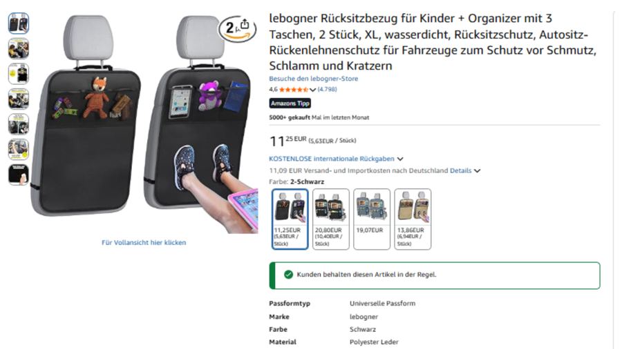 Bestseller-Listing Beispiel 6